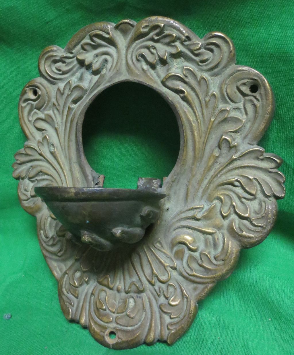 Antique Rare Bronze Billiard Pocket Cover French Ca.1890's Hand Pattern Antique Rare Bronze Billiard Pocket Cover French Ca.1890's Hand Pattern