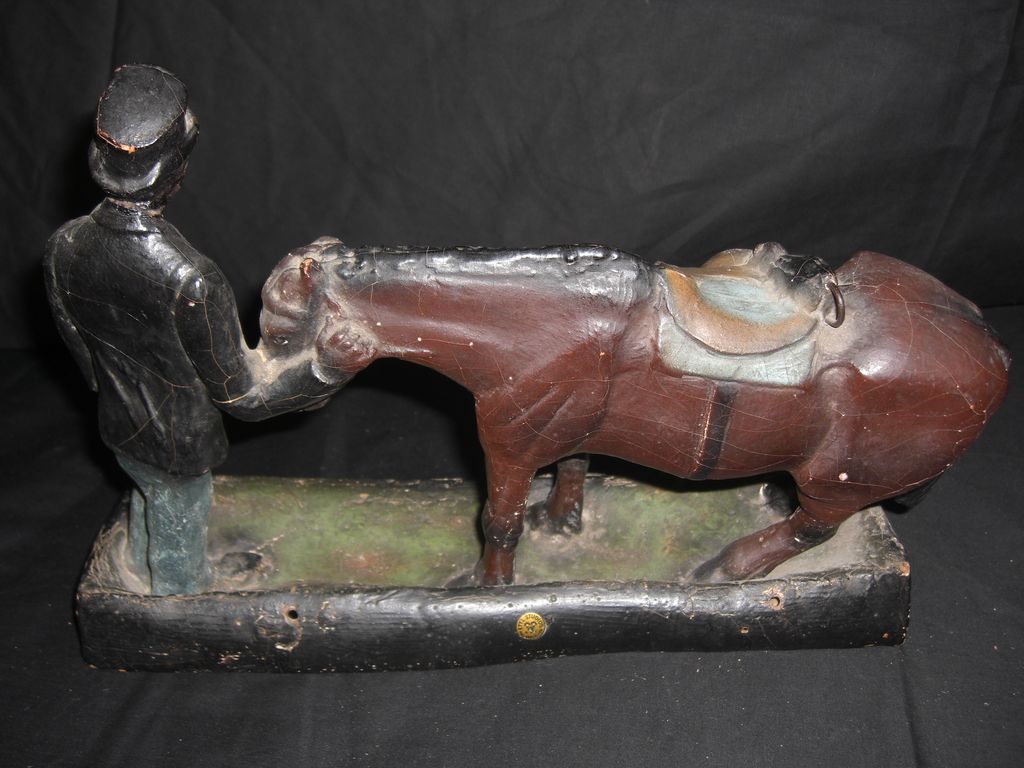 Rare Green River Whiskey Counter Top Display Black Americana Piece! Rare Green River Whiskey Counter Top Display Black Americana Piece!