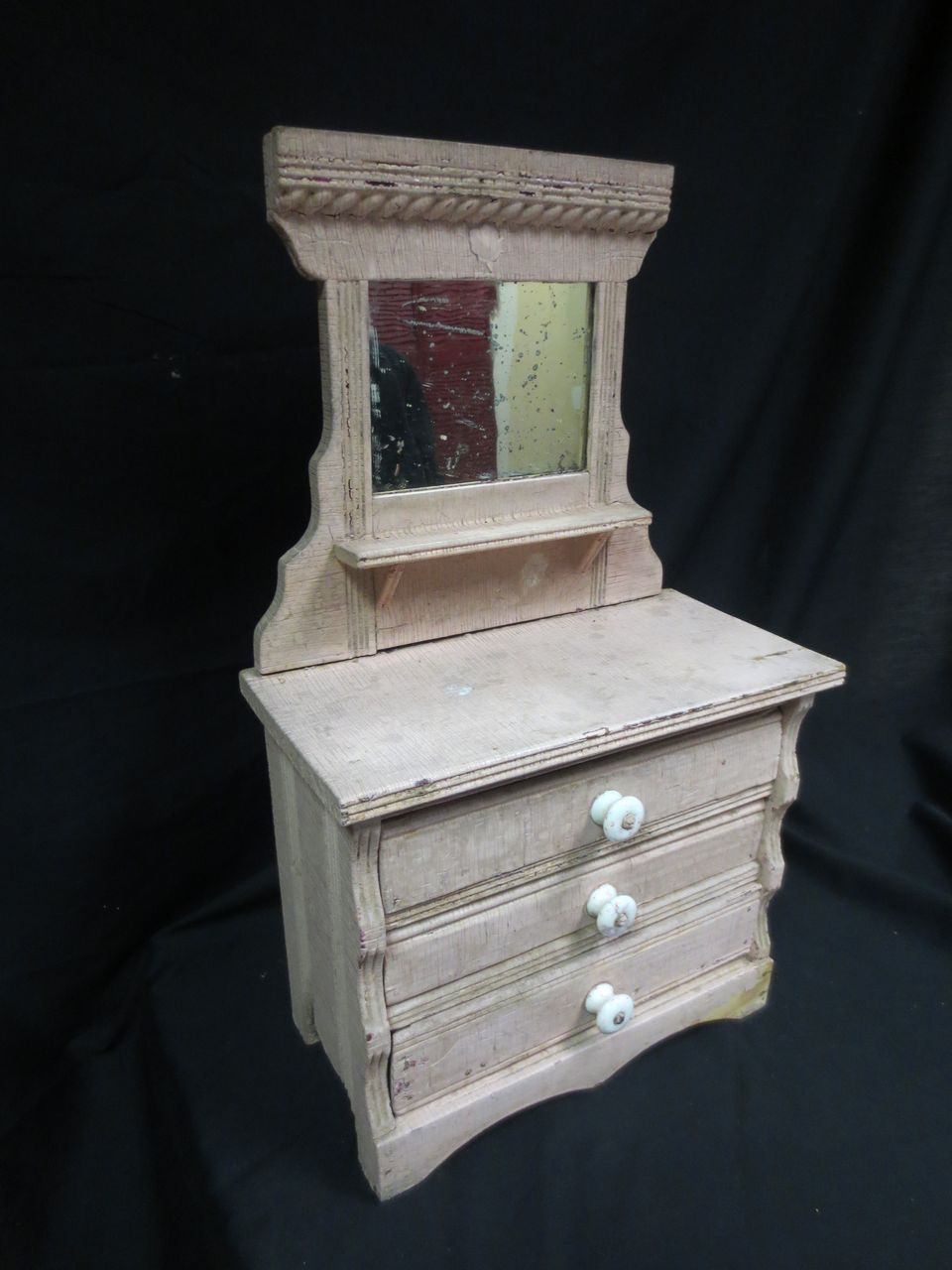 Fabulous Victorian Miniature Dresser w/ Candle Shelf Fabulous Victorian Miniature Dresser w/ Candle Shelf