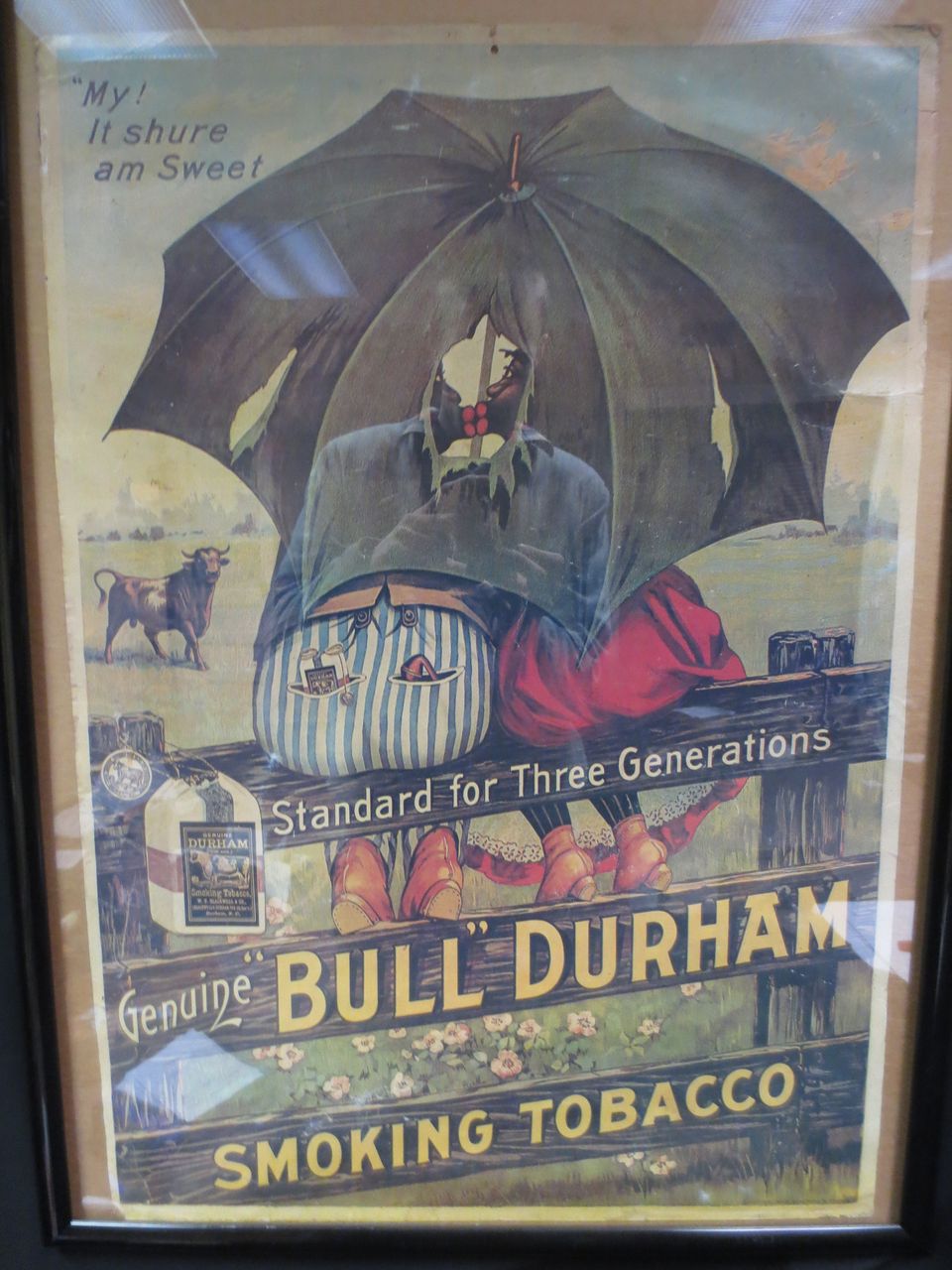Bull Durham Tobacco Poster Black Americana Bull Durham Tobacco Poster Black Americana