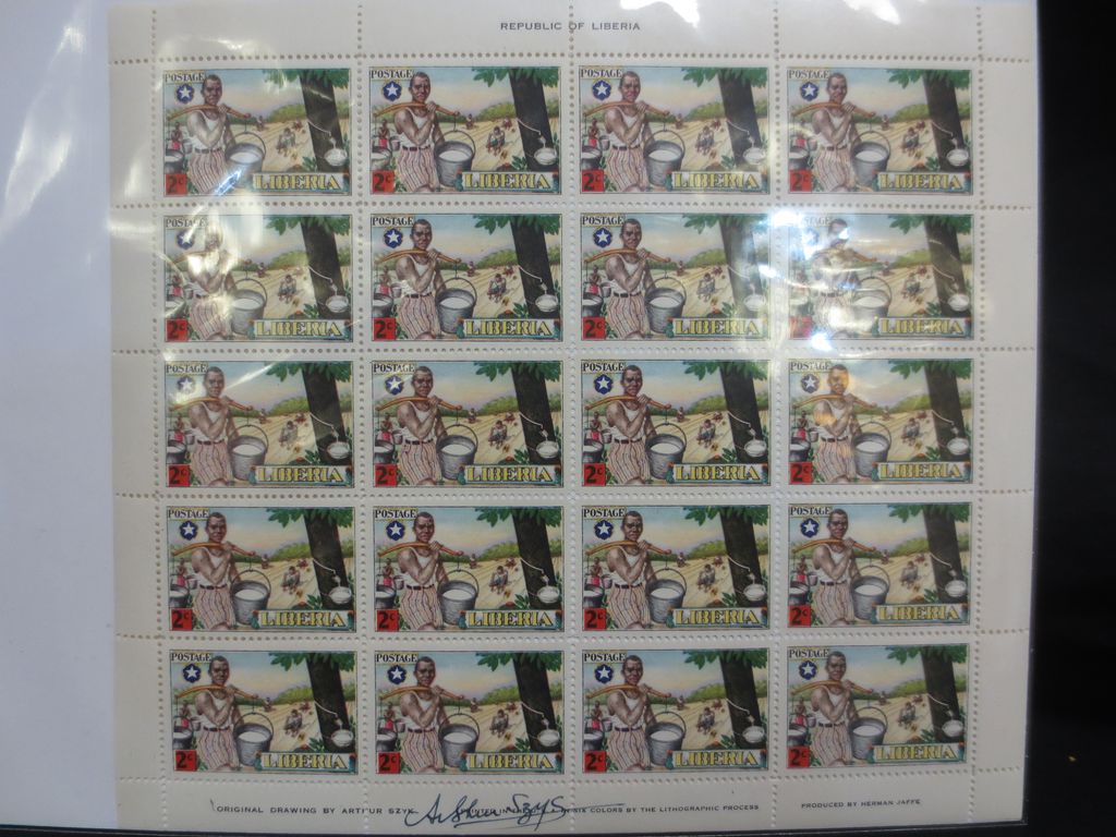1949 Signed Set of Liberia Stamps 1949 Signed Set of Liberia Stamps
