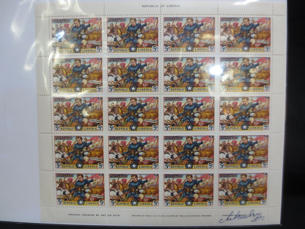 1949 Signed Set of Liberia Stamps 1949 Signed Set of Liberia Stamps