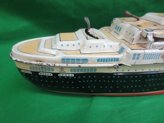 Vintage Marx SS United States Battery Operated Tin Toy Ship Japan Vintage Marx SS United States Battery Operated Tin Toy Ship Japan