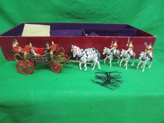 Vintage Britain's Set# 9402 Carriage Horse & Passengers Vintage Britain's Set# 9402 Carriage Horse & Passengers