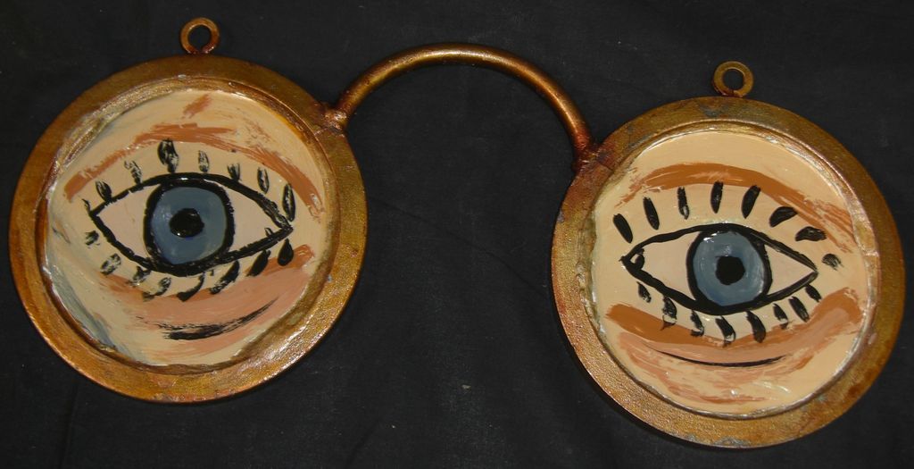 Antique Optometrist Trade Sign Very Unusual Size Antique Optometrist Trade Sign Very Unusual Size