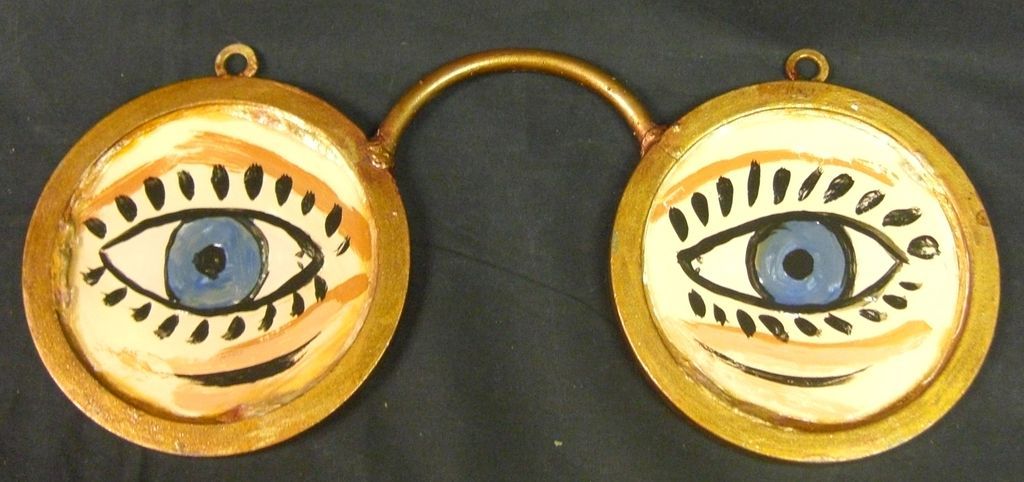 Antique Optometrist Trade Sign Very Unusual Size Antique Optometrist Trade Sign Very Unusual Size