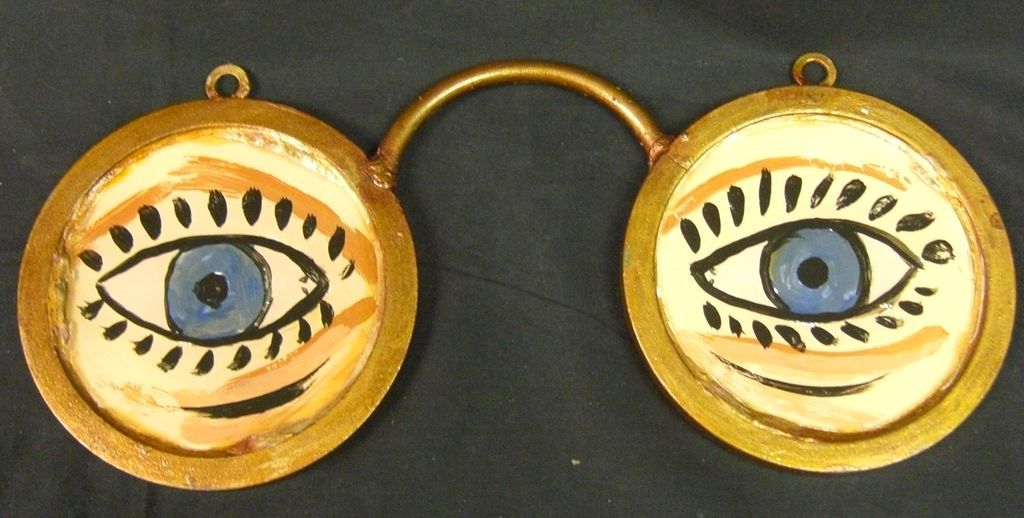 Antique Optometrist Trade Sign Very Unusual Size Antique Optometrist Trade Sign Very Unusual Size