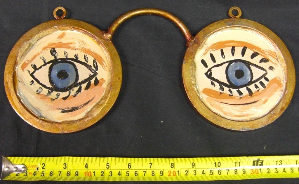 Antique Optometrist Trade Sign Very Unusual Size Antique Optometrist Trade Sign Very Unusual Size