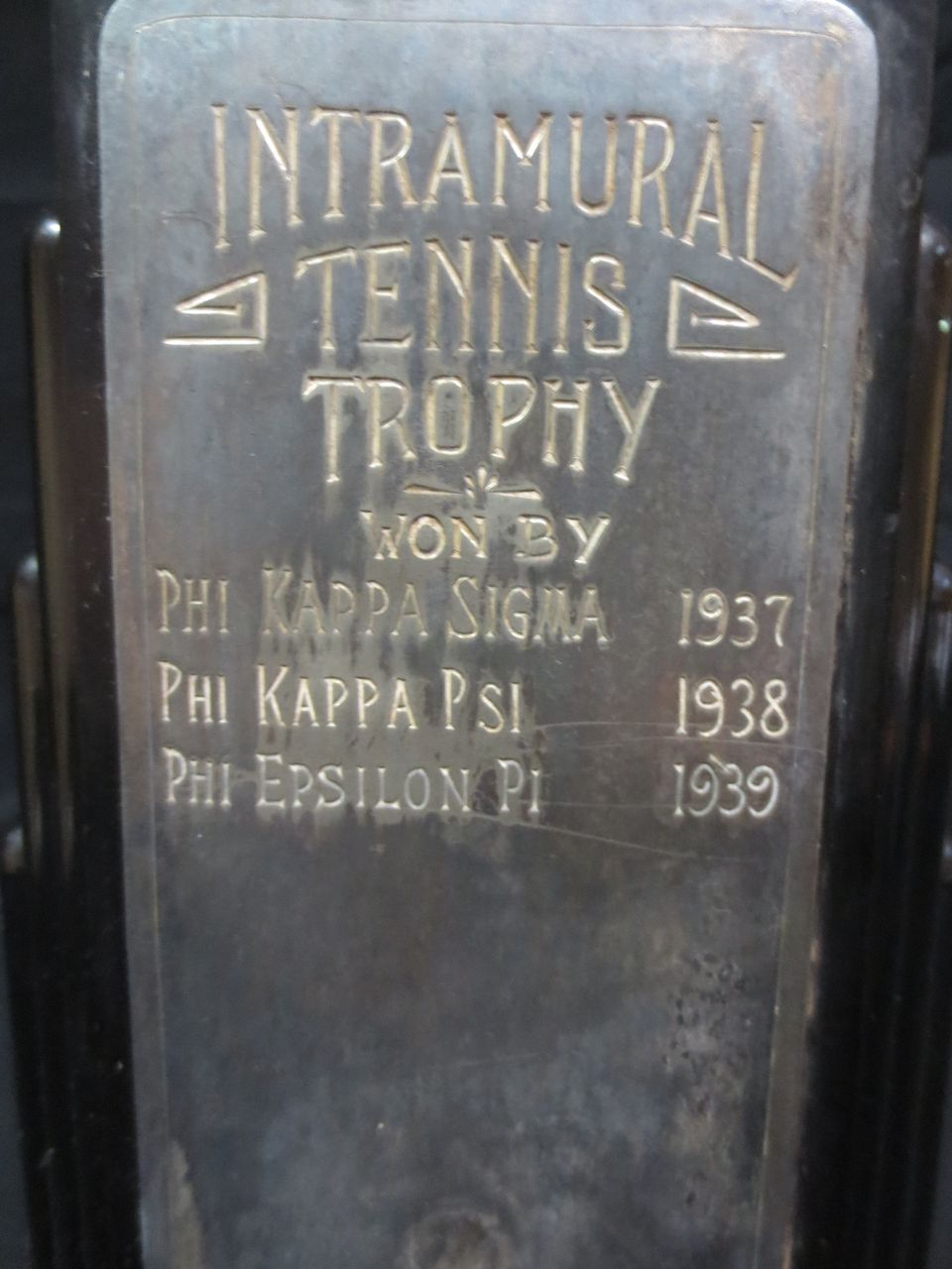 tennis Trophy From Dickenson College tennis Trophy From Dickenson College