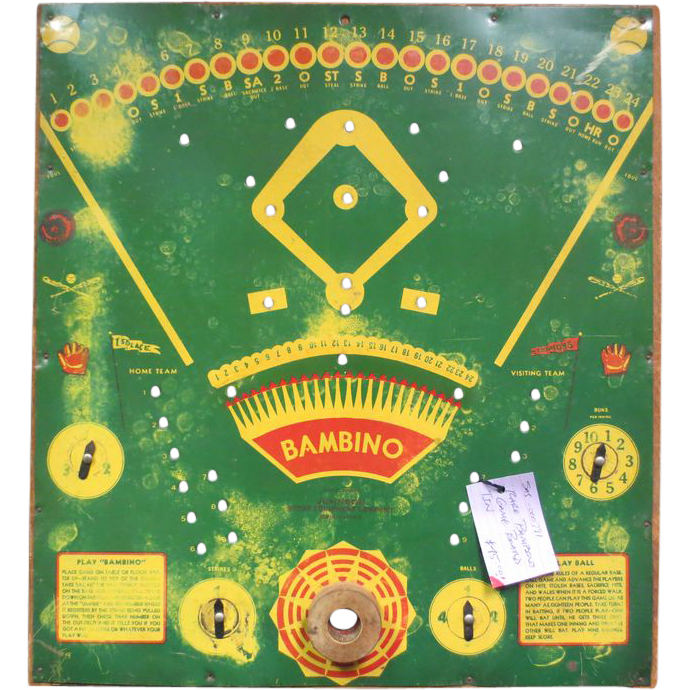 Bambino (Babe Ruth) Tin Game Board Bambino (Babe Ruth) Tin Game Board
