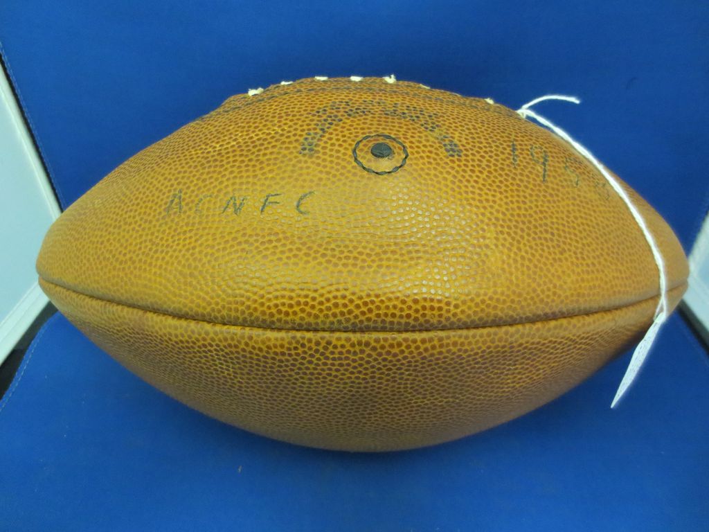1942 Trophy Central Vs. Coatsville All Leather Football 1942 Trophy Central Vs. Coatsville All Leather Football