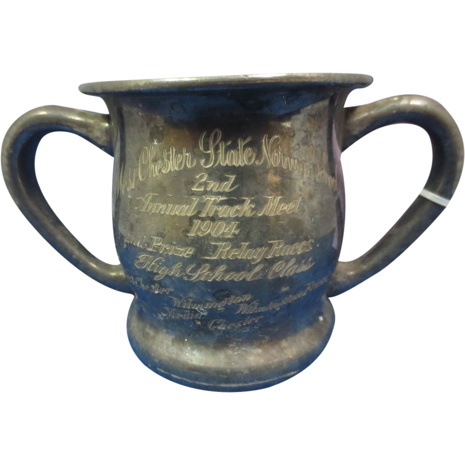 West Chester 2 Handled Loving Cup Trophy-Track West Chester 2 Handled Loving Cup Trophy-Track