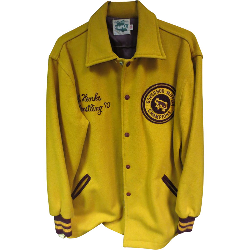 Vintage Governor Mifflin 1970 Letterman Jacket Vintage Governor Mifflin 1970 Letterman Jacket