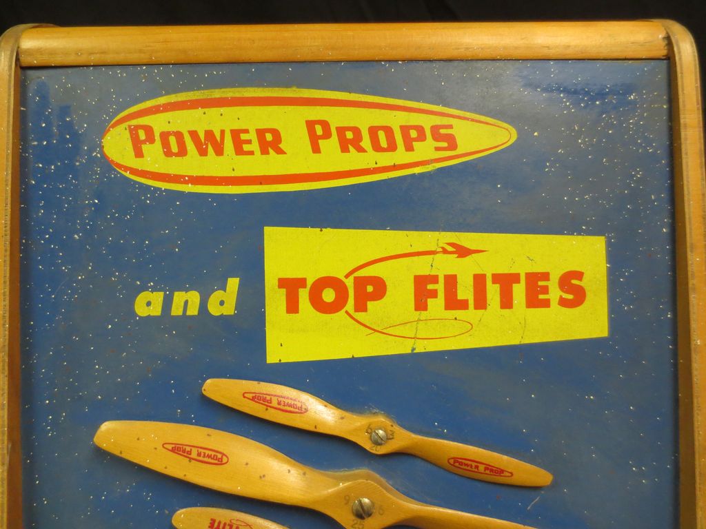1950's-60's Power Props hobby Shop Store Display 1950's-60's Power Props hobby Shop Store Display