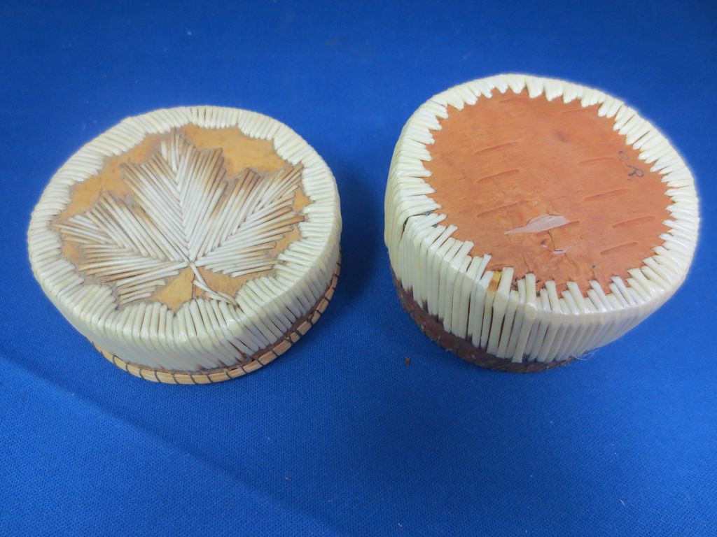 Six Nations Porcupine Quill Jewelry or Trinket Box Six Nations Porcupine Quill Jewelry or Trinket Box