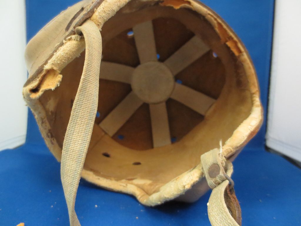 Leather 1940's Goldsmith Helmet Leather 1940's Goldsmith Helmet