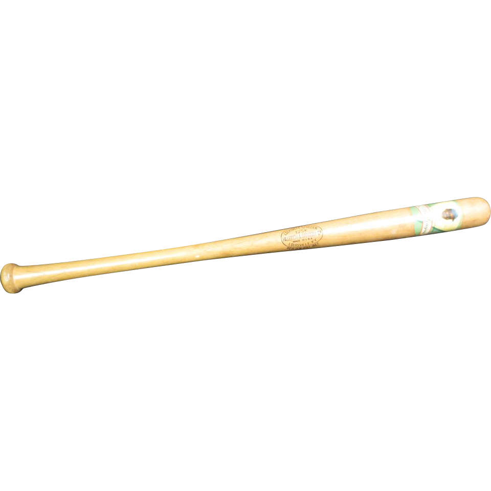 1950's Jackie Robinson Little Leauge Decal Baseball Bat 1950's Jackie Robinson Little Leauge Decal Baseball Bat