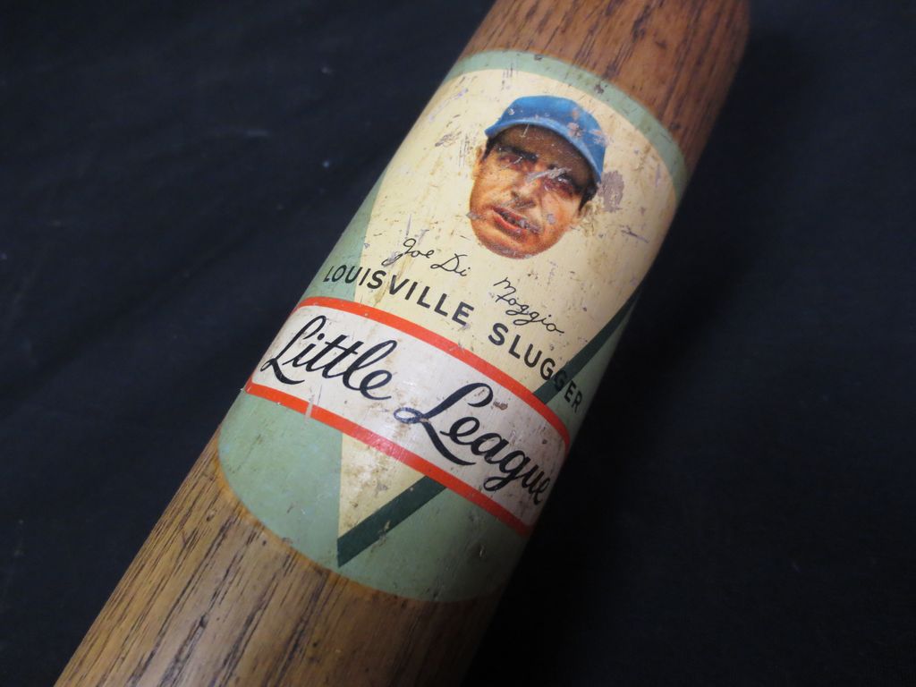 1950's Joe Dimaggio Louisville Slugger L.L. Decal Baseball Bat 1950's Joe Dimaggio Louisville Slugger L.L. Decal Baseball Bat