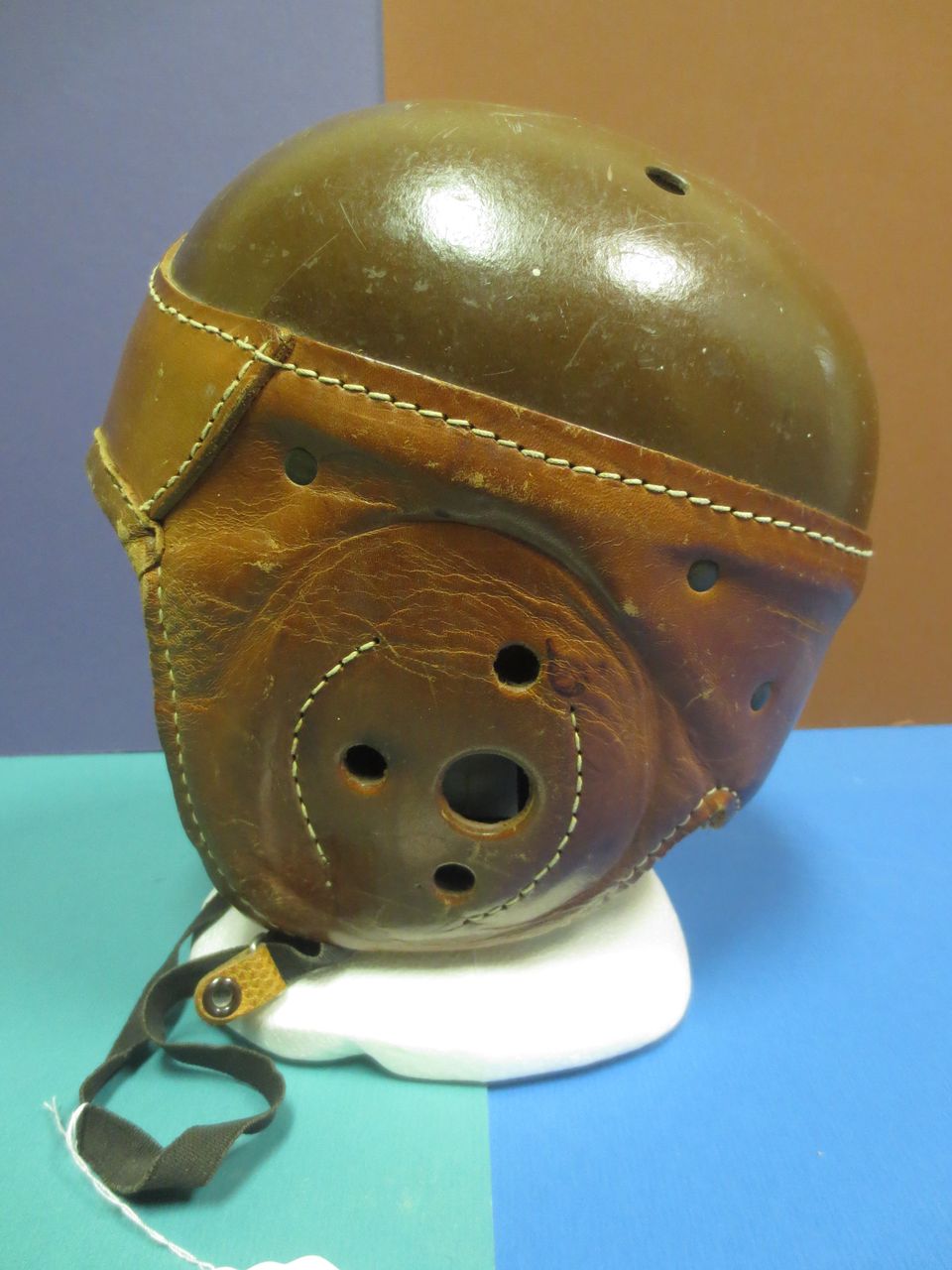 1930's GLOBE Leather Football Helmet 1930's GLOBE Leather Football Helmet