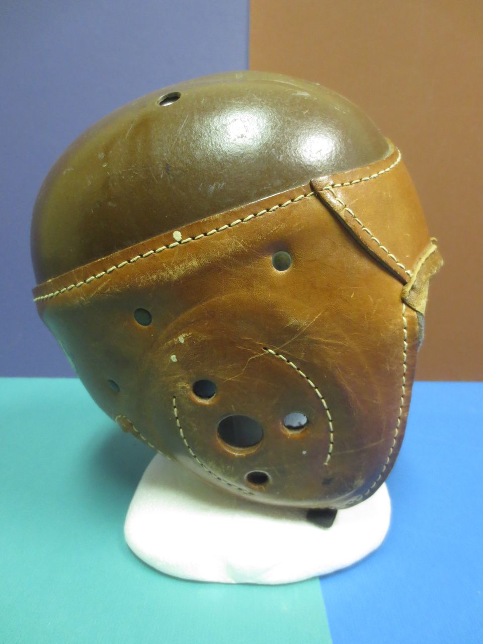 1930's GLOBE Leather Football Helmet 1930's GLOBE Leather Football Helmet