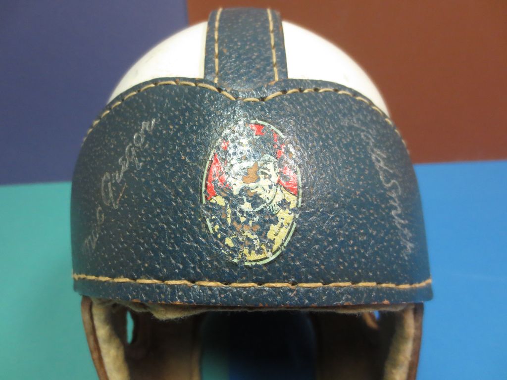 1950's MacGregor Goldsmith Frank Leahy Football Helmet 1950's MacGregor Goldsmith Frank Leahy Football Helmet
