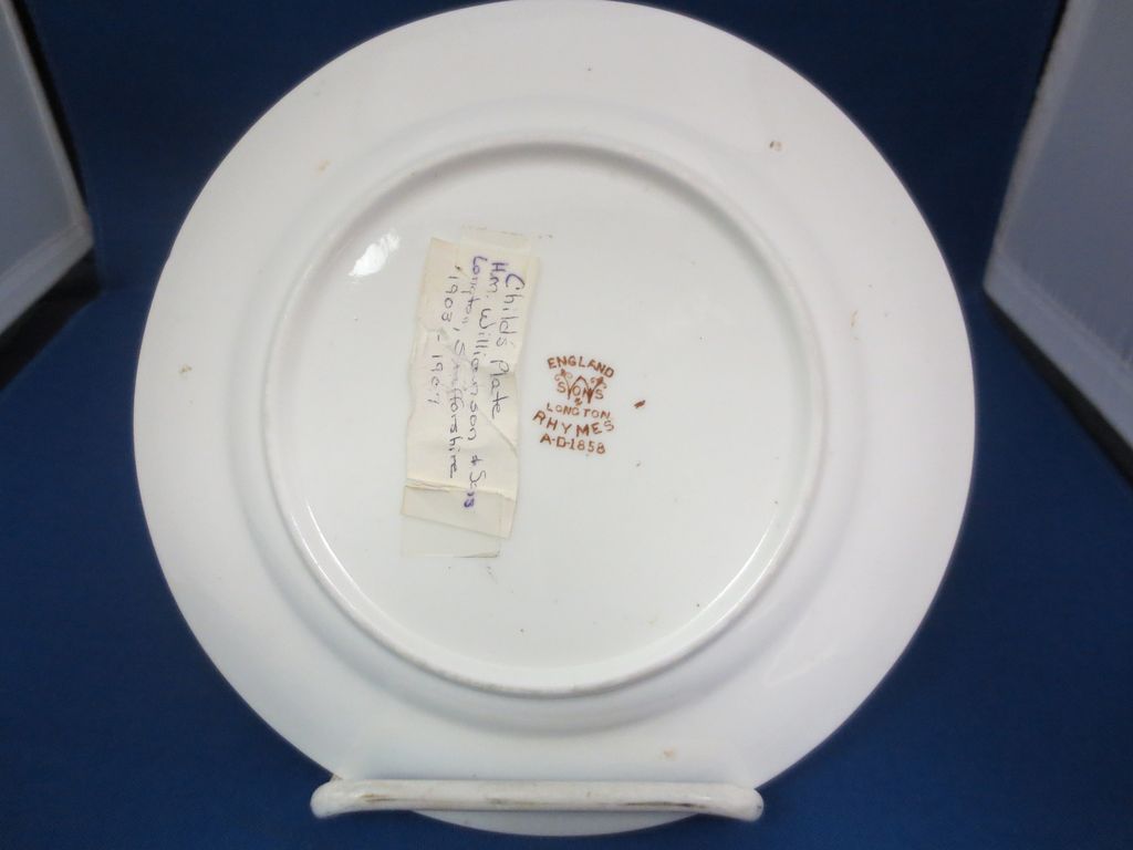 Child's Plate-"Little Jenny Lea Get's Her Mother's Tea" Child's Plate-"Little Jenny Lea Get's Her Mother's Tea"