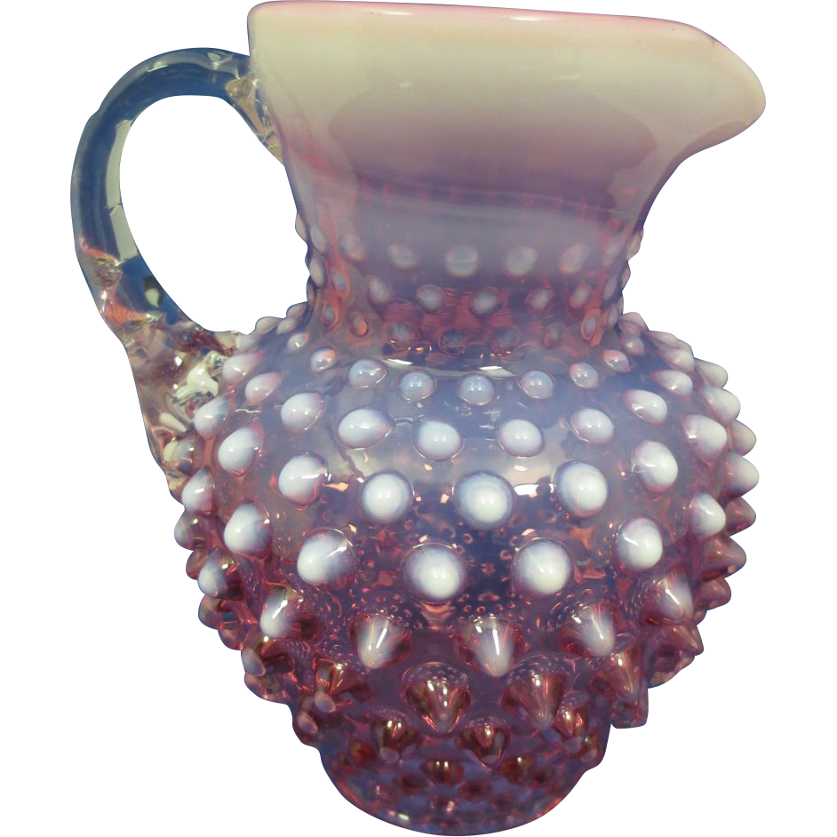 Fenton Cranberry Opalescent Hobnail Glass Fenton Cranberry Opalescent Hobnail Glass