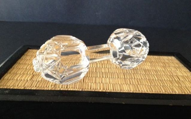 Crystal Glass Knife Rest - Antique Crystal Glass Knife Rest - Antique