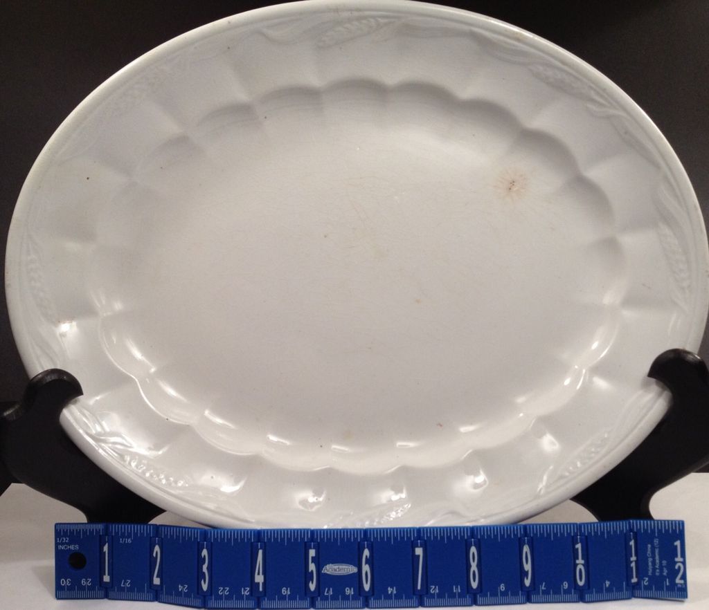 White Ironstone Elsmore & Forster - Ceres Antique Platter White Ironstone Elsmore & Forster - Ceres Antique Platter
