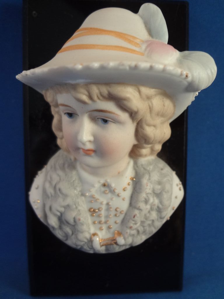 Bisque Lady's Portrait as a Paperweight Bisque Lady's Portrait as a Paperweight