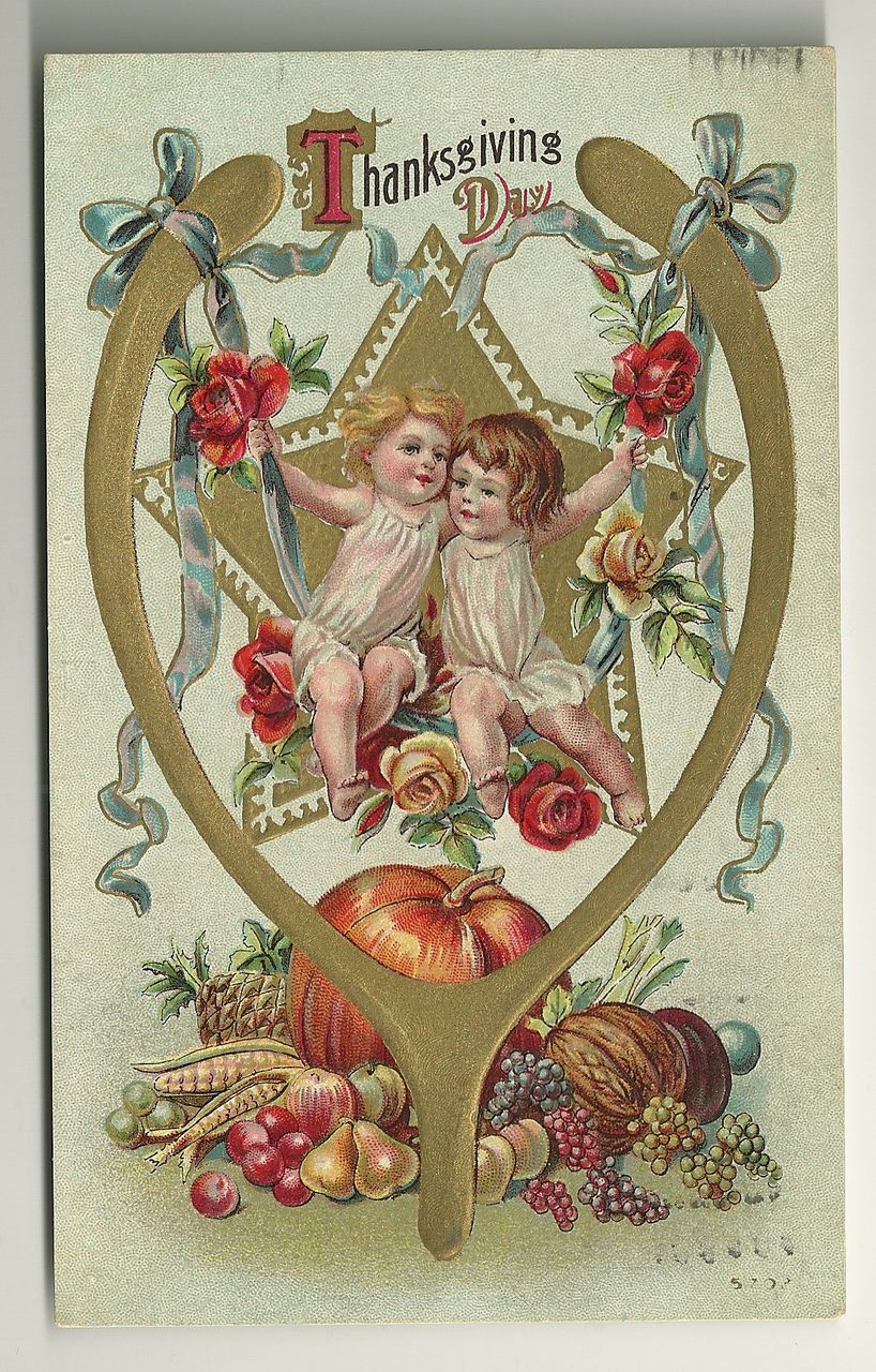 Victorian Style Thanksgiving Postcard Victorian Style Thanksgiving Postcard
