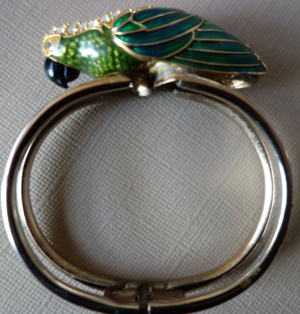 Bracelet With Rhinestone/Enamel Large Parrot Bracelet With Rhinestone/Enamel Large Parrot