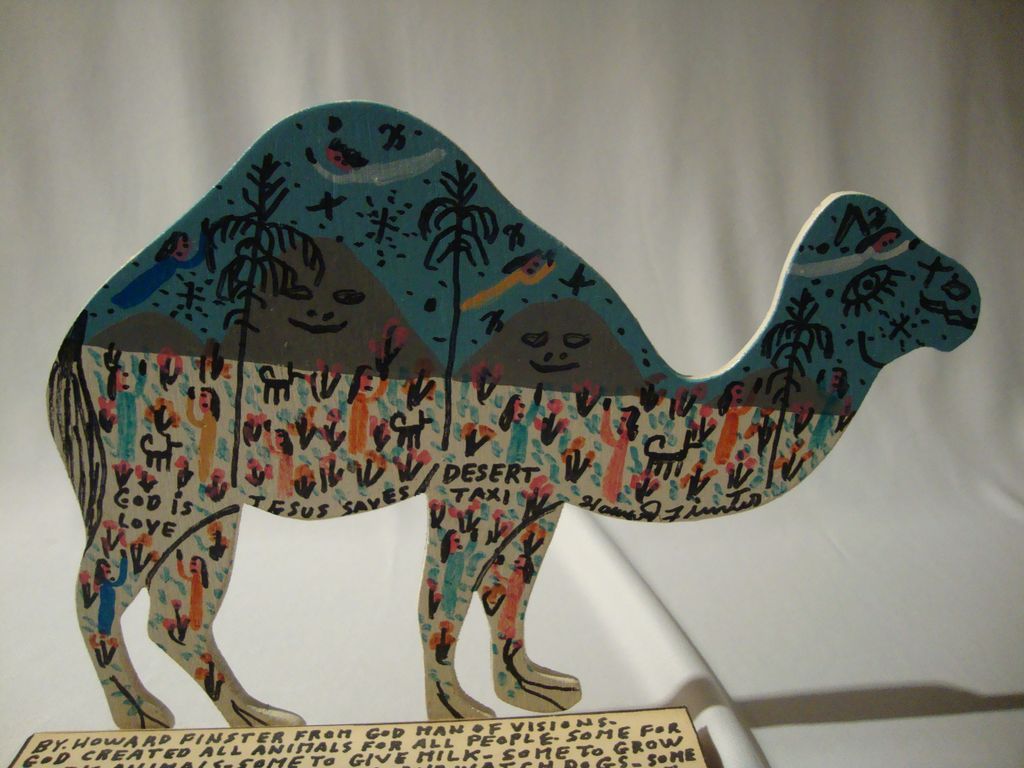 The Desert Taxi (Camel) by legendary Howard Finster The Desert Taxi (Camel) by legendary Howard Finster