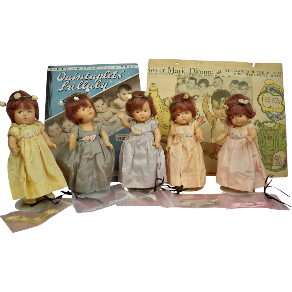 Dionne / Princess Elizabeth Madame Alexander Quintuplets 1930s Composition 8 in, Bonus Material Dionne / Princess Elizabeth Madame Alexander Quintuplets 1930s Composition 8 in, Bonus Material