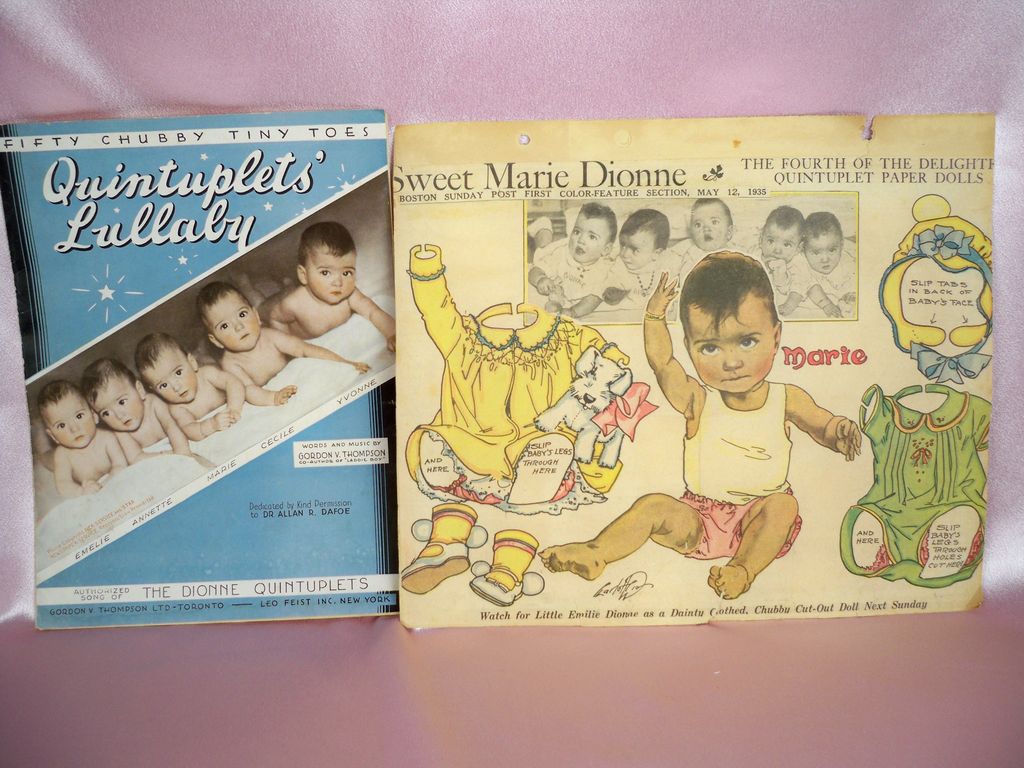Dionne / Princess Elizabeth Madame Alexander Quintuplets 1930s Composition 8 in, Bonus Material Dionne / Princess Elizabeth Madame Alexander Quintuplets 1930s Composition 8 in, Bonus Material