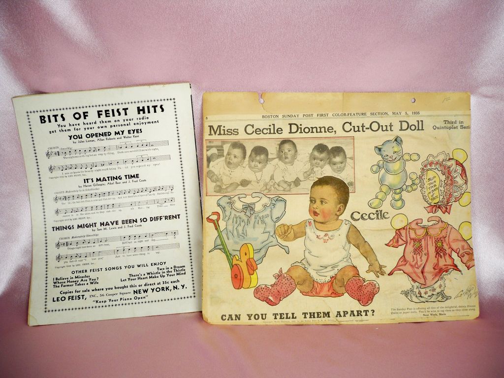 Dionne / Princess Elizabeth Madame Alexander Quintuplets 1930s Composition 8 in, Bonus Material Dionne / Princess Elizabeth Madame Alexander Quintuplets 1930s Composition 8 in, Bonus Material