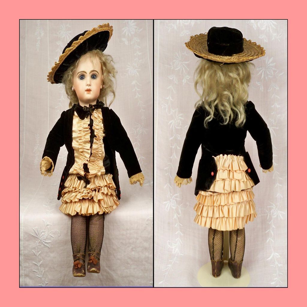 20 in French Depose Tete Jumeau Bebe Crier 889, Original Shoes 20 in French Depose Tete Jumeau Bebe Crier 889, Original Shoes
