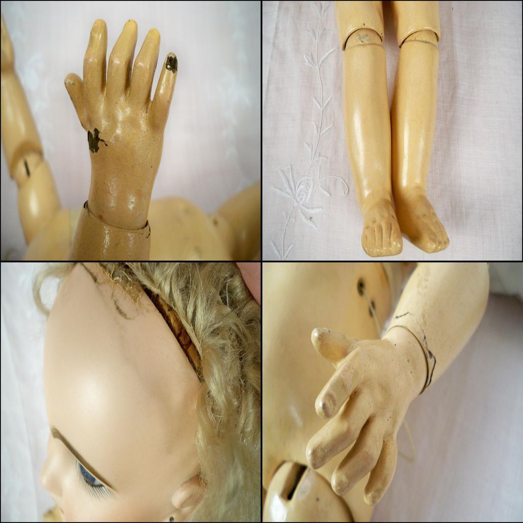 20 in French Depose Tete Jumeau Bebe Crier 889, Original Shoes 20 in French Depose Tete Jumeau Bebe Crier 889, Original Shoes