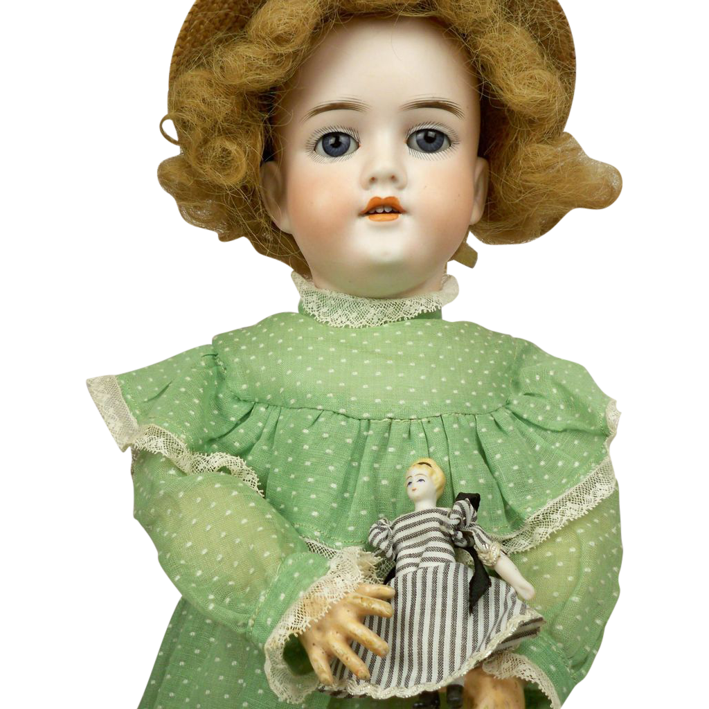 Antique Kley & Hahn / Schoenau & Hoffmeister 22 inch Child, Mold 282 Plus 3 inch Bisque Doll Antique Kley & Hahn / Schoenau & Hoffmeister 22 inch Child, Mold 282 Plus 3 inch Bisque Doll