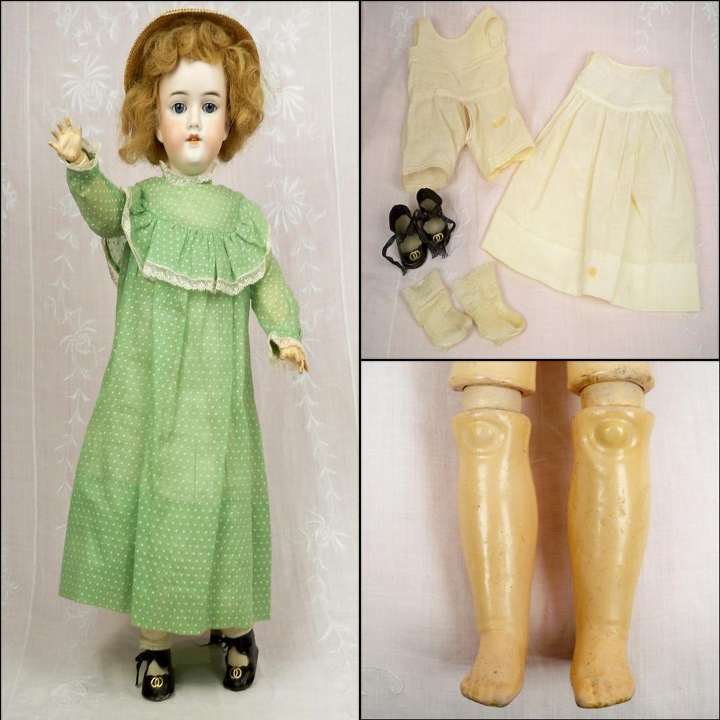 Antique Kley & Hahn / Schoenau & Hoffmeister 22 inch Child, Mold 282 Plus 3 inch Bisque Doll Antique Kley & Hahn / Schoenau & Hoffmeister 22 inch Child, Mold 282 Plus 3 inch Bisque Doll