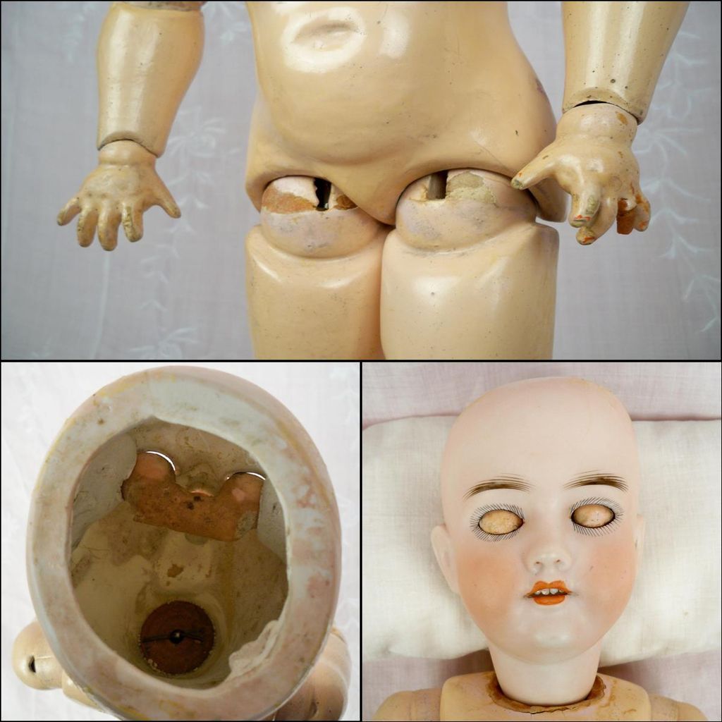 Antique Kley & Hahn / Schoenau & Hoffmeister 22 inch Child, Mold 282 Plus 3 inch Bisque Doll Antique Kley & Hahn / Schoenau & Hoffmeister 22 inch Child, Mold 282 Plus 3 inch Bisque Doll
