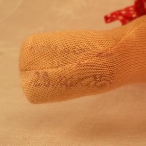 1960 Early Hanne Kathe Kruse Stoffpuppee, Tagged, Box, Receipt, 10 in, IIH Olli 1960 Early Hanne Kathe Kruse Stoffpuppee, Tagged, Box, Receipt, 10 in, IIH Olli