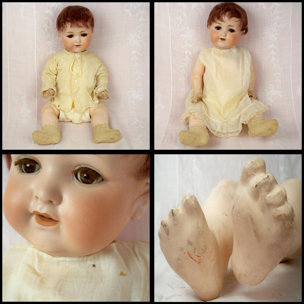 Armand Marseilles 23 in Antique German Character Baby, 990, Plus Vintage Baby Clothes Armand Marseilles 23 in Antique German Character Baby, 990, Plus Vintage Baby Clothes