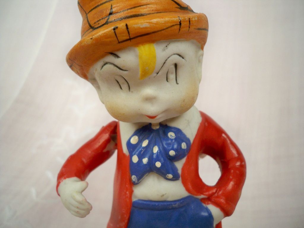 Vintage Skippy and Dutch Girl Porcelain Figurine, Early 20th Century Vintage Skippy and Dutch Girl Porcelain Figurine, Early 20th Century