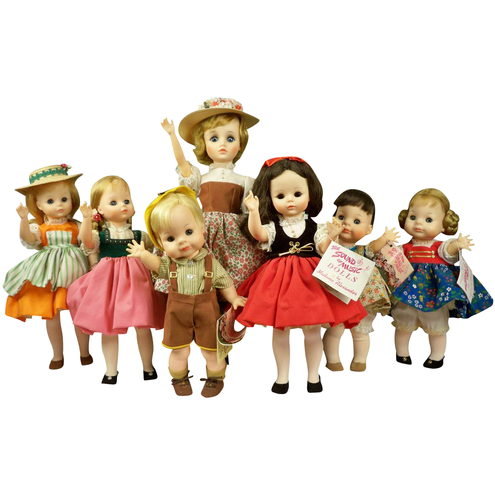 Mint 60s Sound of Music Madame Alexanders, Tagged Wrists / Outfits, Boxes / Inserts Mint 60s Sound of Music Madame Alexanders, Tagged Wrists / Outfits, Boxes / Inserts