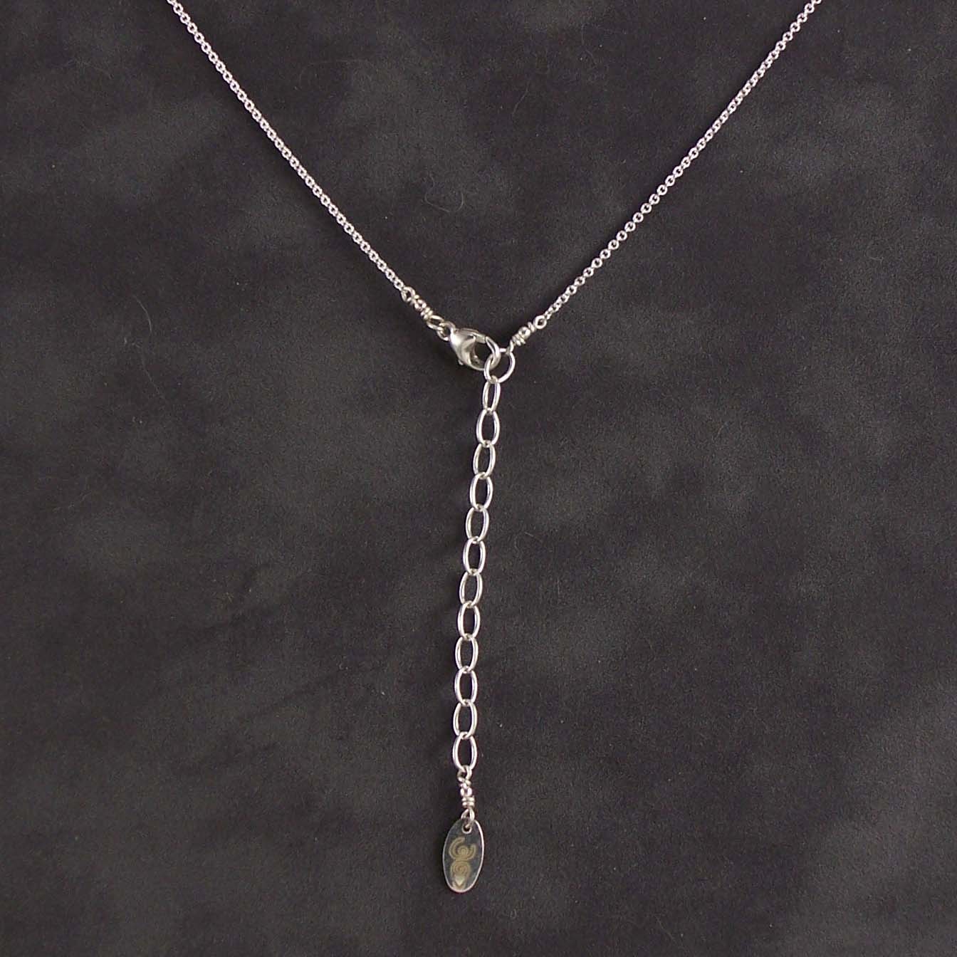 Sterling silver, crystal, and pearl necklace Sterling silver, crystal, and pearl necklace