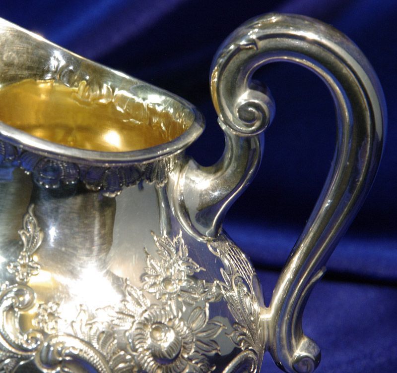 Reed & Barton Regent Hand Chased Silverplate Tea Service Pattern 5600C Reed & Barton Regent Hand Chased Silverplate Tea Service Pattern 5600C