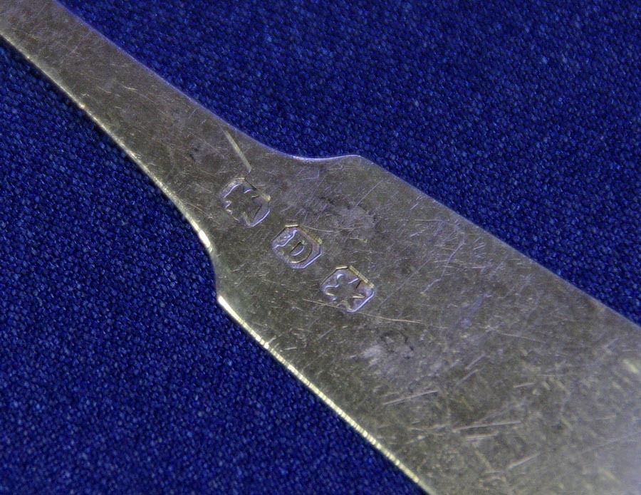 Coin Silver Master Salt Spoon Coin Silver Master Salt Spoon