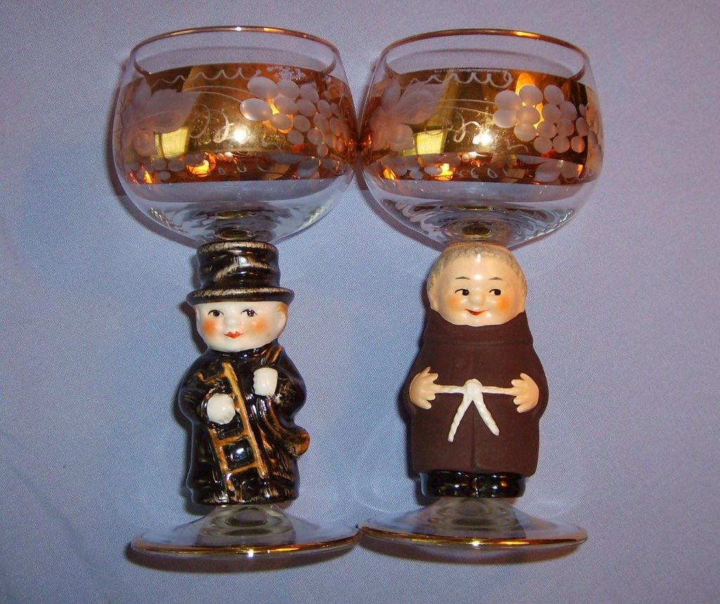 Vintage Goebel Goblets West Germany 6 Stem Glasses Set Vintage Goebel Goblets West Germany 6 Stem Glasses Set
