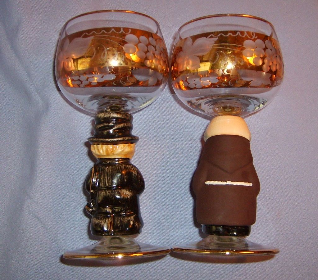 Vintage Goebel Goblets West Germany 6 Stem Glasses Set Vintage Goebel Goblets West Germany 6 Stem Glasses Set